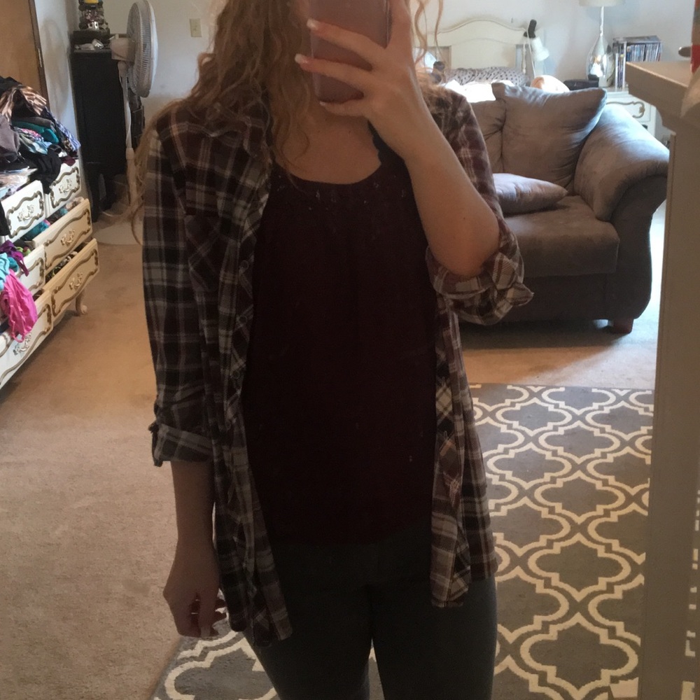 Flannel and matching tank!